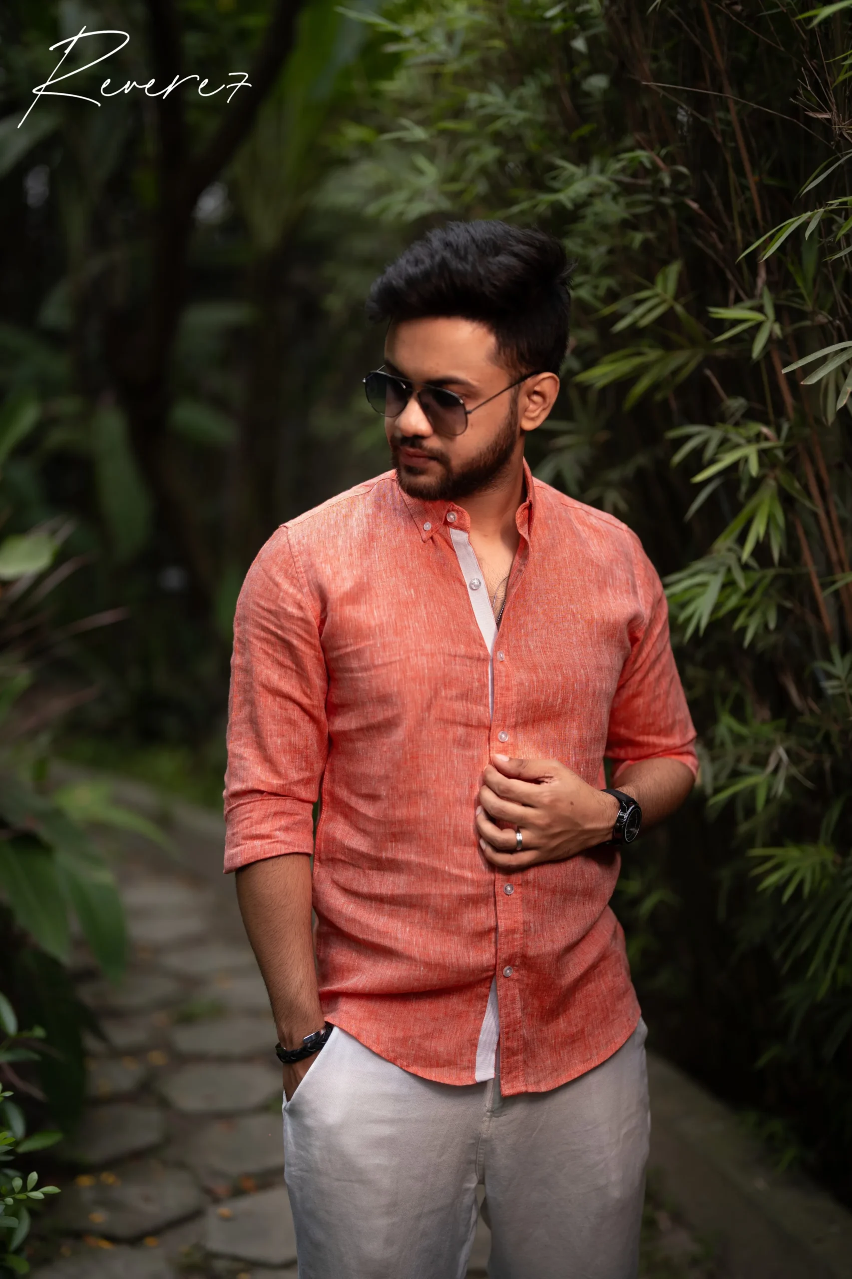CORAL PINK - full sleeve shirt