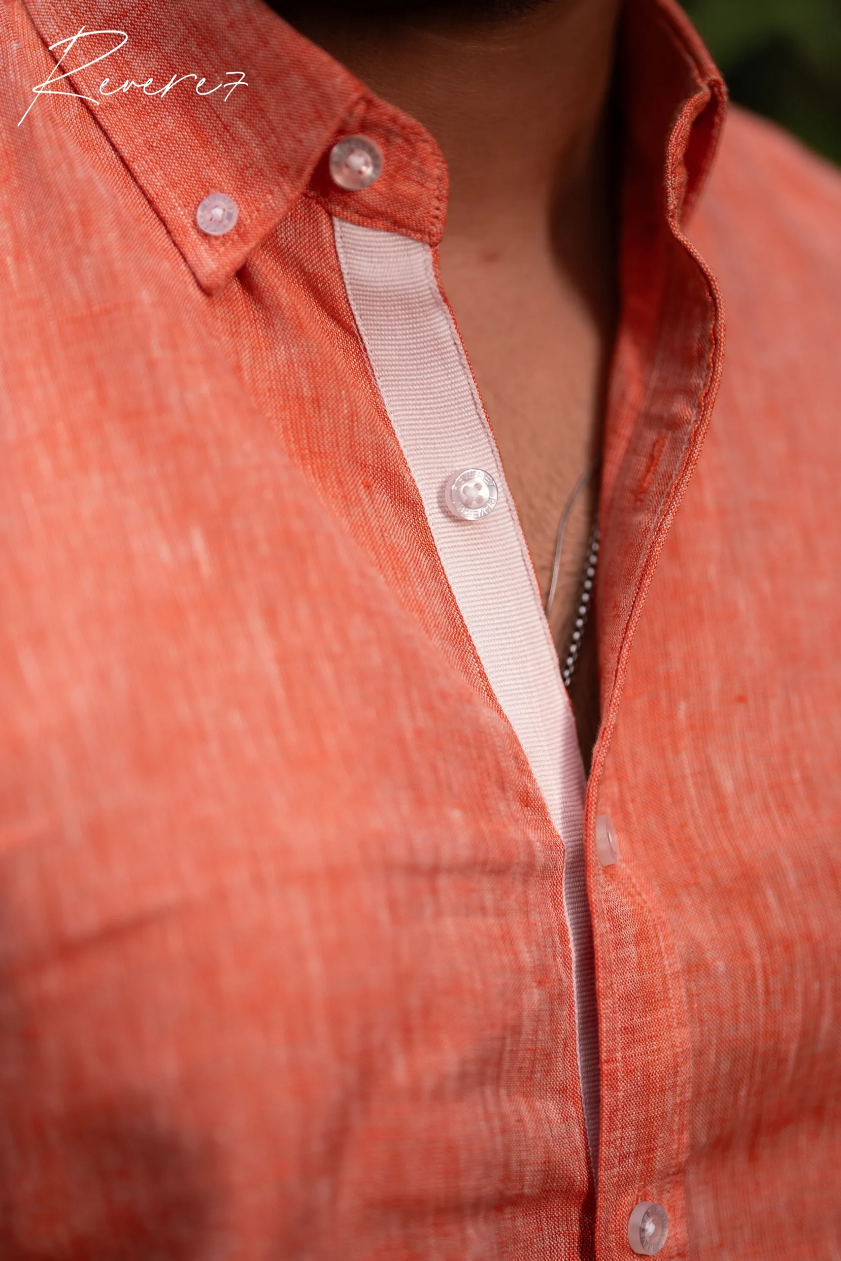 CORAL PINK - full sleeve shirt - Image 3