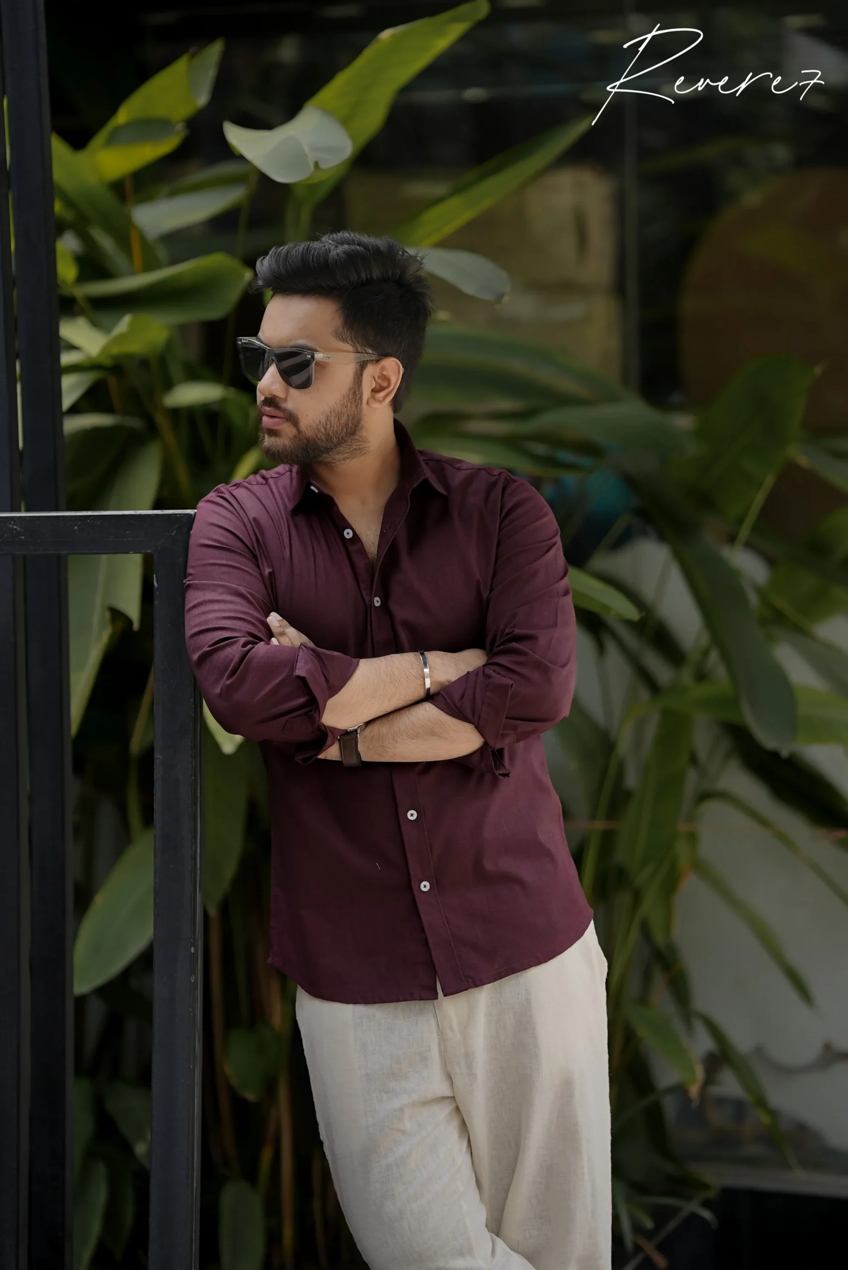 BURGUNDY- full sleeve shirt