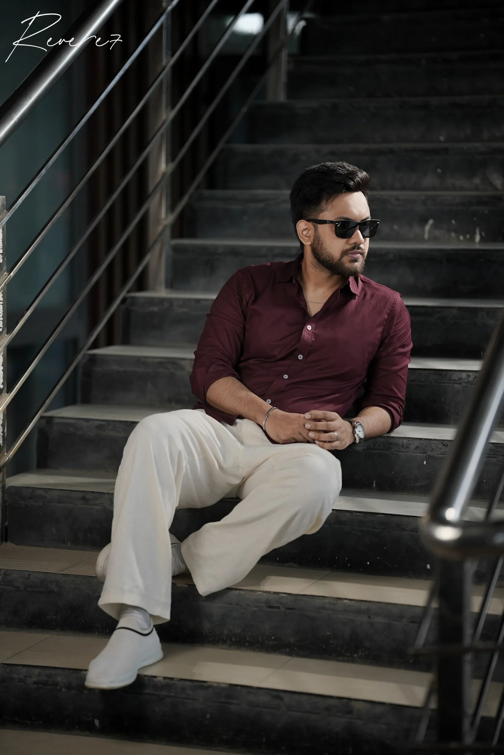 MAROON- full sleeve shirt - Image 4