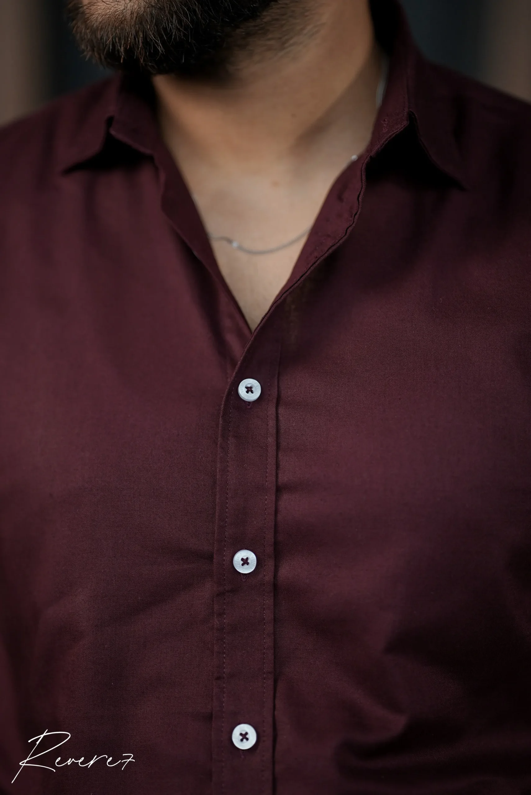 MAROON- full sleeve shirt - Image 2