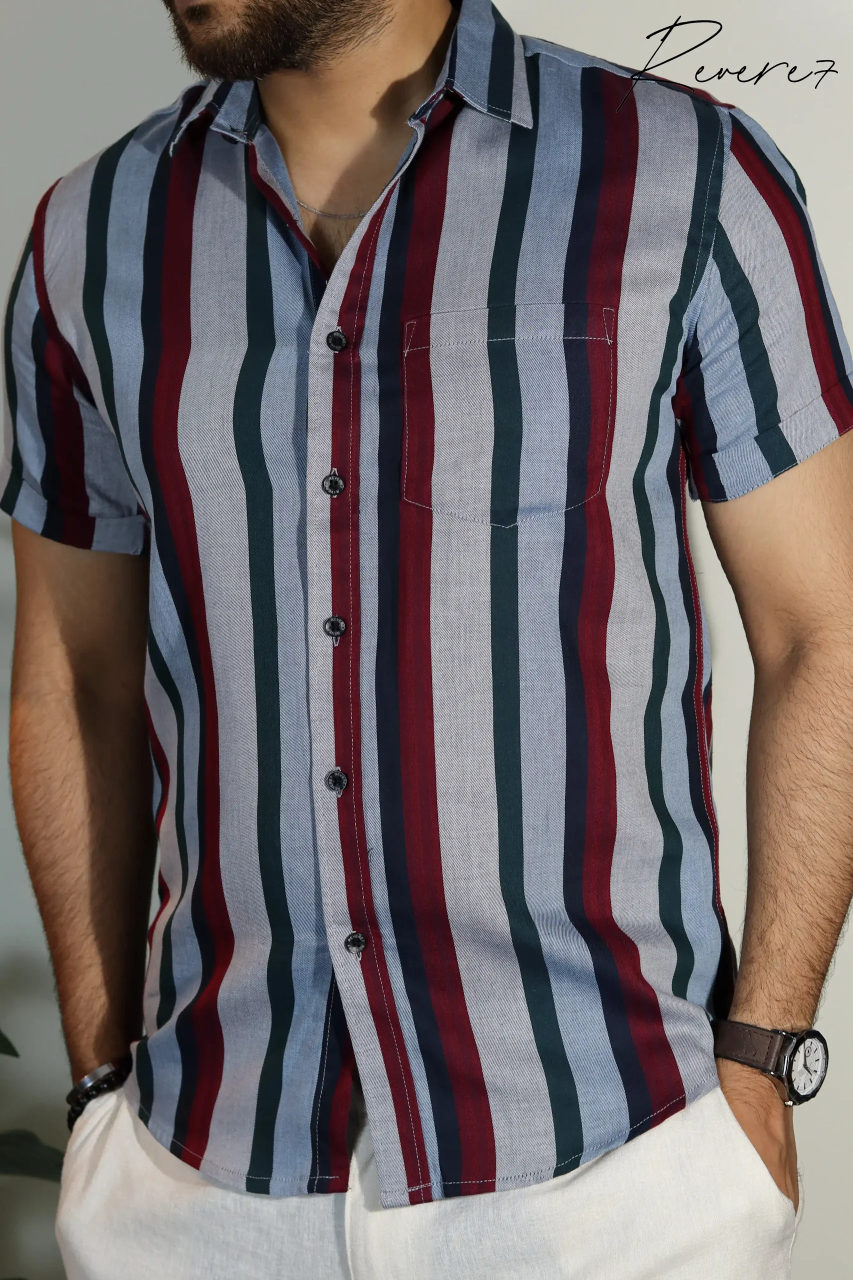 MULTI Colored Stripes- Half Sleeve shirt
