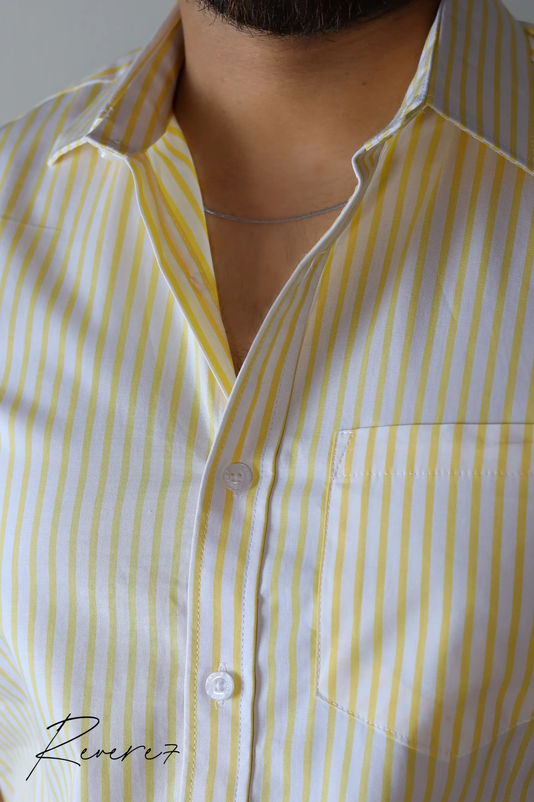 YELLOW Stripes- Half Sleeve shirt - Image 2