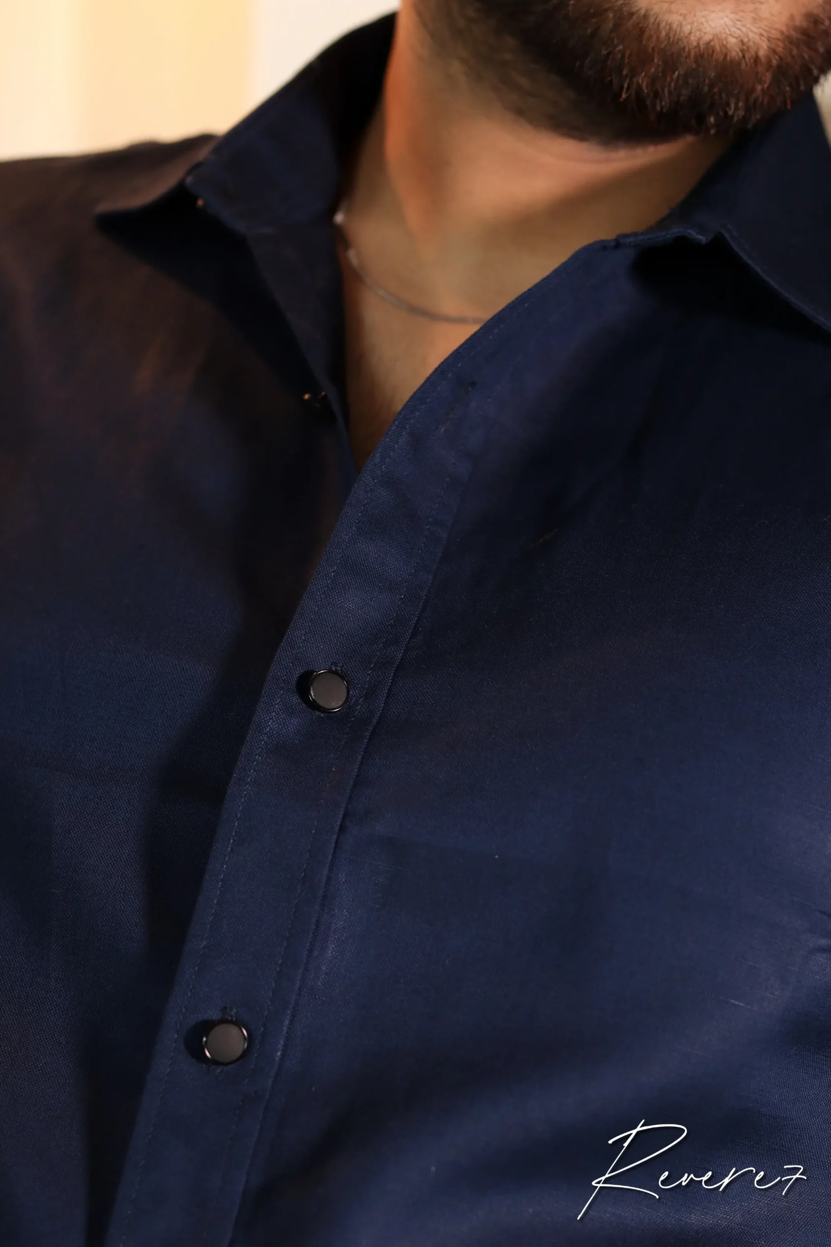MIDNIGHT NAVY BLUE - full sleeve shirt - Image 2