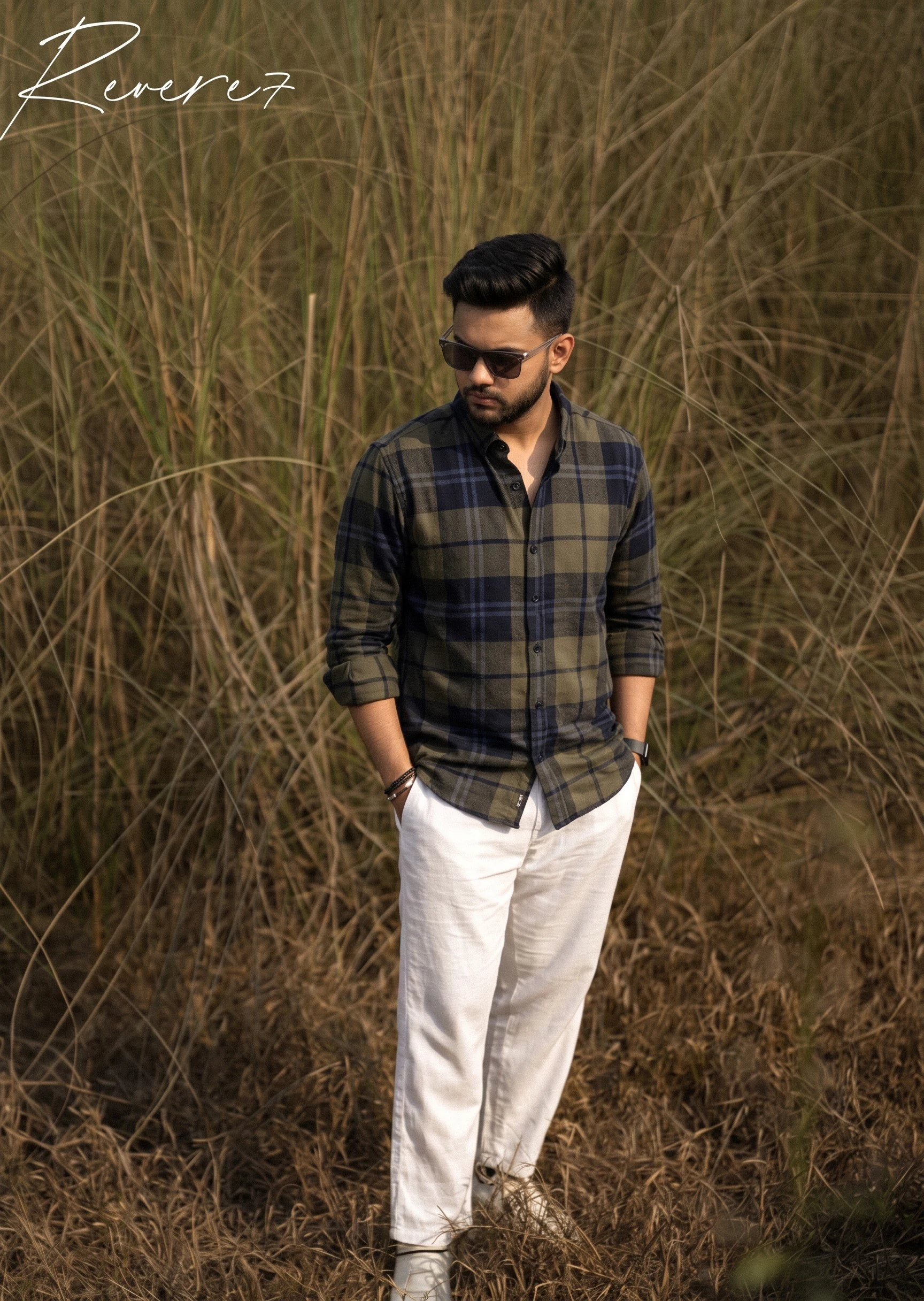 OLIVE check- full sleeve shirt